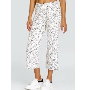 Tail Black and White Patterned Cropped Pants